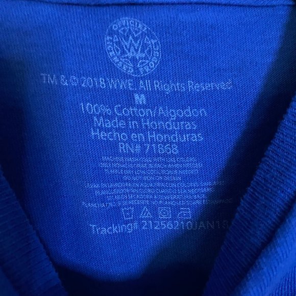 Electric Blue WWE Wrestling Smack Down Live Retro Graphic Tee Size Small - Picture 5 of 5